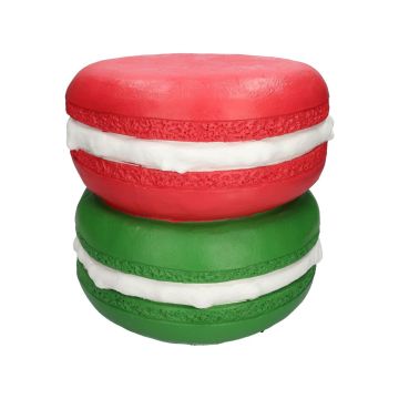 Nebentisch MOLANI in Macaronform, rot-grün, 31,5cm, Ø33,5cm