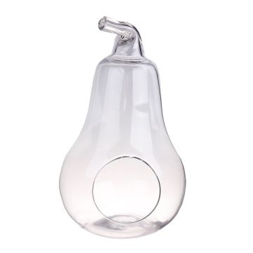 Terrarium Glas YVIE in Birnenform, klar, 36,5cm, Ø21cm