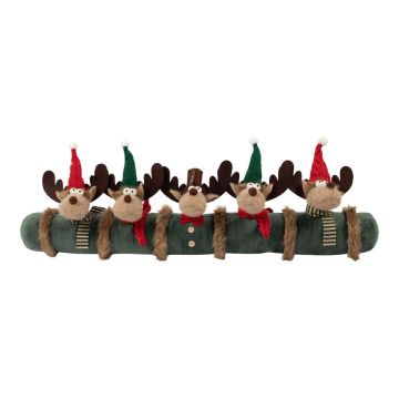 Weihnachtlicher Windstopper AMANTA mit Rentieren, braun, 90x15x15cm Weihnachtlicher Windstopper AMANTA mit Rentieren, braun, 90x15x15cm