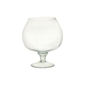 XXL Cognacglas EGBERTINE auf Fuß, recycelt, transparent, 26cm, Ø22,5cm