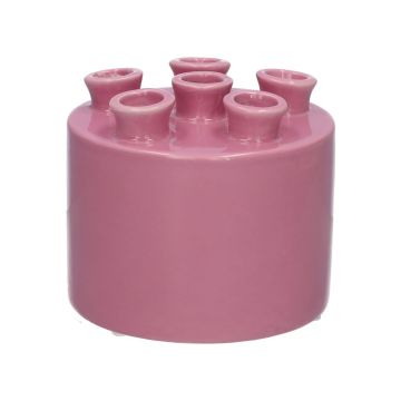 Blumenvase VIVIANNE mit 6 Öffnungen, Dolomit, flieder, 10,5cm, Ø12cm Blumenvase VIVIANNE mit 6 Öffnungen, Dolomit, flieder, 10,5cm, Ø12cm