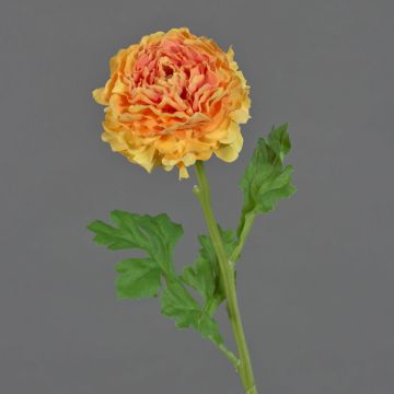 Deko Blume Ranunkel GRINTEL, orange-lachs, 45cm, Ø9cm