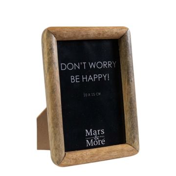 Bilderrahmen aus Mangoholz LEIF, braun, 17x12x2cm