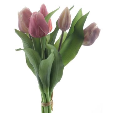 Kunst Tulpenstrauß Mix LONA, rosa-mauve, 30cm, Ø20cm Kunst Tulpenstrauß Mix LONA, rosa-mauve, 30cm, Ø20cm