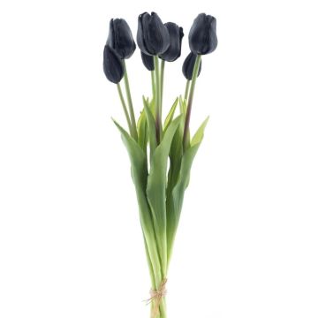 Kunst Tulpenstrauß Mix LONA, schwarz, 45cm, Ø20cm