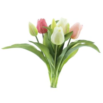 Kunst Tulpenstrauß Mix LONA, creme-rosa-pink, 30cm, Ø20cm Kunst Tulpenstrauß Mix LONA, creme-rosa-pink, 30cm, Ø20cm