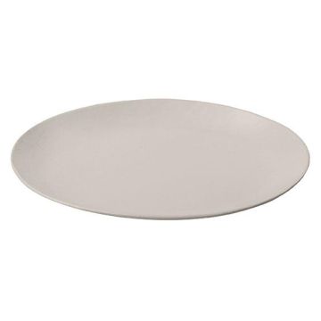 Ovaler Kerzenuntersetzer EMMELINE aus Metall, schlamm, 12x9cm