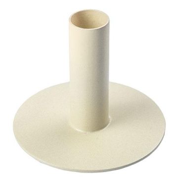 Metall Kerzenständer HILARIUS für Stabkerzen bis 2,5cm, elfenbein, 8cm, Ø6cm Metall Kerzenständer HILARIUS für Stabkerzen bis 2,5cm, elfenbein, 8cm, Ø6cm