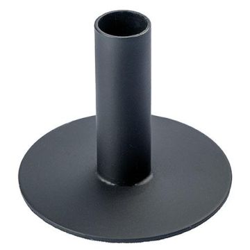 Metall Kerzenständer HILARIUS für Stabkerzen bis 2,5cm, schwarz, 8cm, Ø6cm Metall Kerzenständer HILARIUS für Stabkerzen bis 2,5cm, schwarz, 8cm, Ø6cm