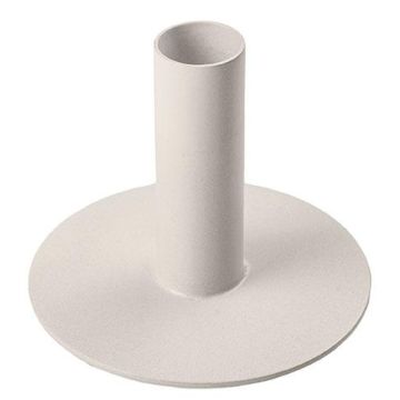 Metall Kerzenständer HILARIUS für Stabkerzen bis 2,5cm, schlamm, 8cm, Ø6cm