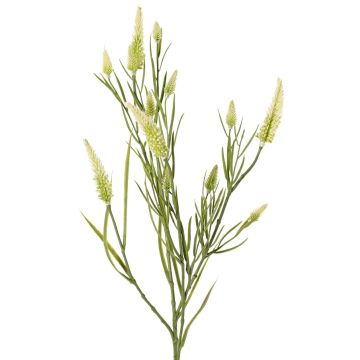 Kunstzweig Klee EUTIN mit Blüten, weiß-grün, 80cm, Ø1,5-2cm