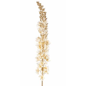 Samtiger Steppenkerze UCHANA, creme-gold, 110cm, Ø7cm