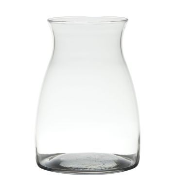 Glas Blumen Vase MAISIE, klar, 20cm, Ø14cm