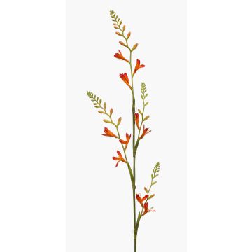 Künstliche Blume Montbretie KATHERYN, orange-rot, 90cm