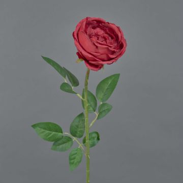 Rose künstlich THYRI, rot, 65cm, Ø10cm