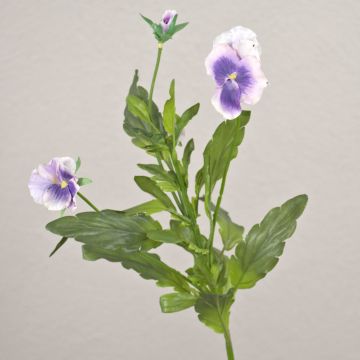 Kunst Stiefmütterchen SILANA, weiß-violett, 30cm, Ø3-6cm Kunst Stiefmütterchen SILANA, weiß-violett, 30cm, Ø3-6cm