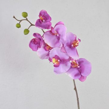 Kunstzweig Phalaenopsis Orchidee RICKY, violett, 95cm, Ø7-11cm