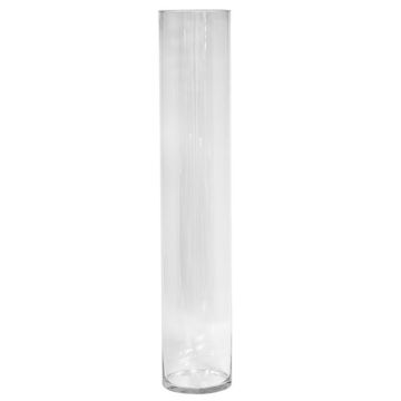 Glas Bodenvase Zylinder SANSA OCEAN, klar, 80cm, Ø14,9cm