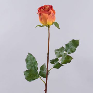Kunst Rose OPHELIE, orange-gelb, 85cm, Ø7cm Kunst Rose OPHELIE, orange-gelb, 85cm, Ø7cm
