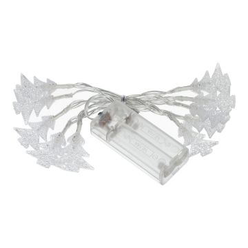 Lichterkette CASSATA mit 10 LED Tannenbäumen, Batterie, 90cm