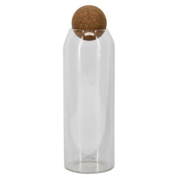 Vorratsglas SEGGY mit Korkkugel, klar, 29cm, Ø9cm
