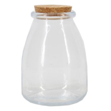 Vorratsglas DEKYS mit Korkdeckel, klar, 12cm, Ø9cm