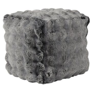 Teddy Hocker SVAVA, Bubble Optik, grau, 40x40x45cm