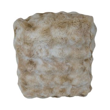 Teddy Hocker SVAVA, Bubble Optik, beige-braun, 40x40x45cm