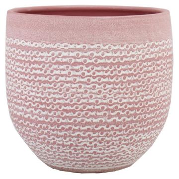 Keramiktopf DOMANO, gesprenkelt, rosa, 32cm, Ø35cm Keramiktopf DOMANO, gesprenkelt, rosa, 32cm, Ø35cm