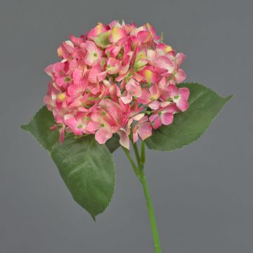 Kunst Hortensie HERMINE, rosa-pink, 55cm, Ø15cm