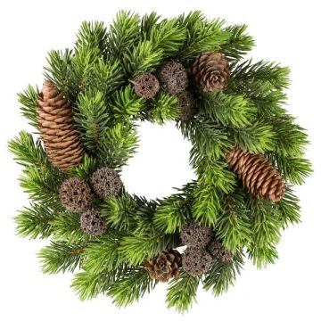 Künstlicher Kranz Tanne BAVRO mit Zapfen, grün, Ø25cm Künstlicher Kranz Tanne BAVRO mit Zapfen, grün, Ø25cm
