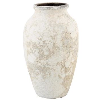 Keramikvase SENTIF mit Struktur, antikweiß, 50cm, Ø26cm Keramikvase SENTIF mit Struktur, antikweiß, 50cm, Ø26cm