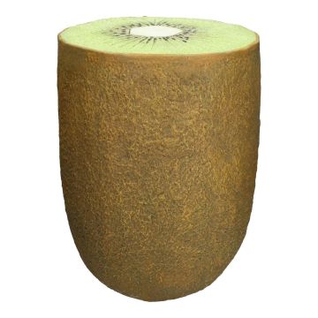 Nebentisch MOLANI in Kiwiform, braun-grün-weiß, 46,5cm, Ø34cm