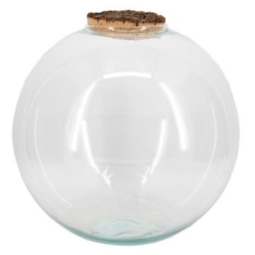 Glas Kugel Terrarium JABUEL mit Korkdeckel, klar, 34cm, Ø35cm Glas Kugel Terrarium JABUEL mit Korkdeckel, klar, 34cm, Ø35cm