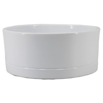 Pflanzschale LUXAM, Keramik, weiß, 10,5cm, Ø22,5cm Pflanzschale LUXAM, Keramik, weiß, 10,5cm, Ø22,5cm