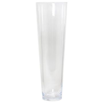 Bodenvase Konisch AMNA OCEAN aus Glas, recycelt, klar, 50cm, Ø15cm Bodenvase Konisch AMNA OCEAN aus Glas, recycelt, klar, 50cm, Ø15cm