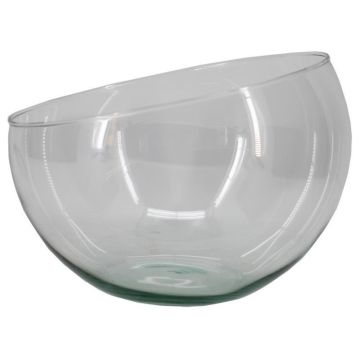 Glasschale NELLY OCEAN, recycelt, klar, 18cm, Ø23cm