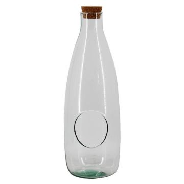 Terrarium Flasche Glas GLYPMO mit Korken, recycelt, klar, 43cm, Ø15cm Terrarium Flasche Glas GLYPMO mit Korken, recycelt, klar, 43cm, Ø15cm