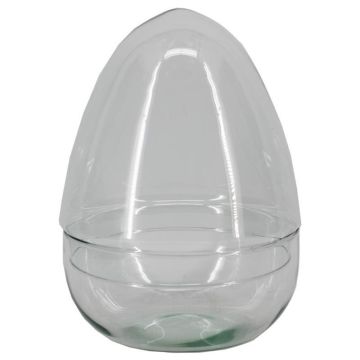 Glasglocke SENUEL, recycelt, transparent, 21,5cm, Ø15,8cm Glasglocke SENUEL, recycelt, transparent, 21,5cm, Ø15,8cm
