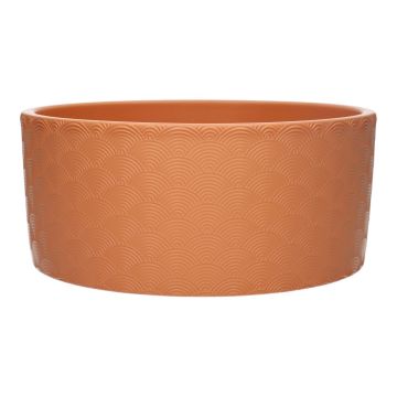 Schale FERDINANTA mit Muster, Keramik, terracotta, 10,1cm, 22,5cm
