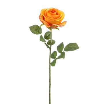 Kunstrose BRUNETTE, orange, 70cm, Ø11cm