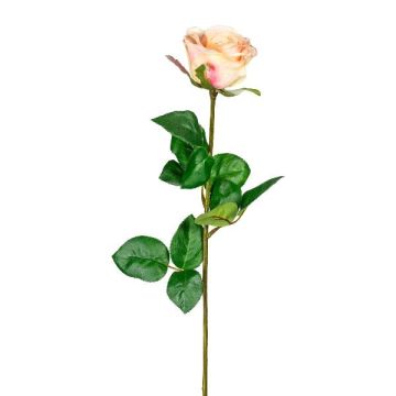 Künstliche Blume Rose NORLAN, rosa-creme, 70cm, Ø8cm