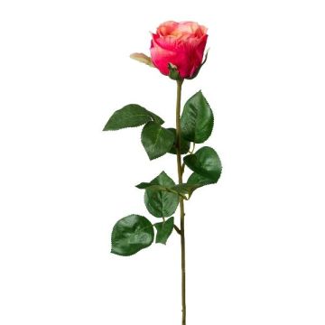 Künstliche Blume Rose NORLAN, pink-pfirsich, 70cm, Ø8cm