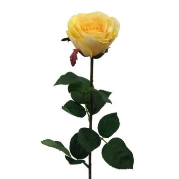 Künstliche Blume Rose NORLAN, gelb, 70cm, Ø8cm