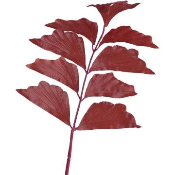 Künstliches Palmenblatt Fischschwanzpalme MANDEW, rubinrot, 80cm