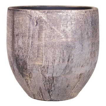 Keramik Blumentopf AETIOS, Farbverlauf, gold-braun, 13cm, Ø14cm