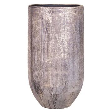 Keramik Blumenvase AETIOS, Farbverlauf, gold-braun, 45cm, Ø20cm