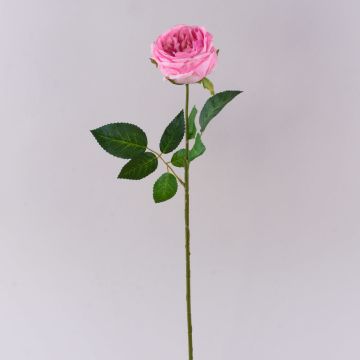 Rose künstlich MARNUK, rosa, 60cm, Ø9cm