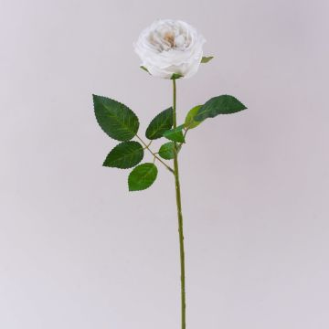Rose künstlich MARNUK, creme-weiß, 60cm, Ø9cm