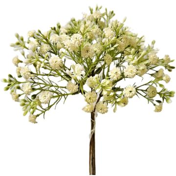 Kunstblumenstrauß Schleierkraut CECILIA, creme-weiß, 30cm